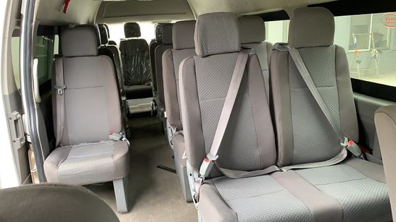 Adjustable  Hiace Bus Seats Soft Back Fabric Cloth Covering With Gear Recliner