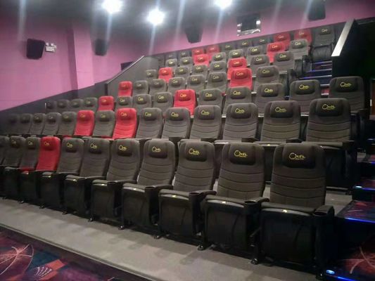 Fade Resistant Movie Theater Couches , Theater Room Chairs Easy Cleaning