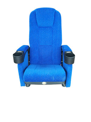 Space Saving Commercial Theater Seating Row LED Side Light Comfort Ensured